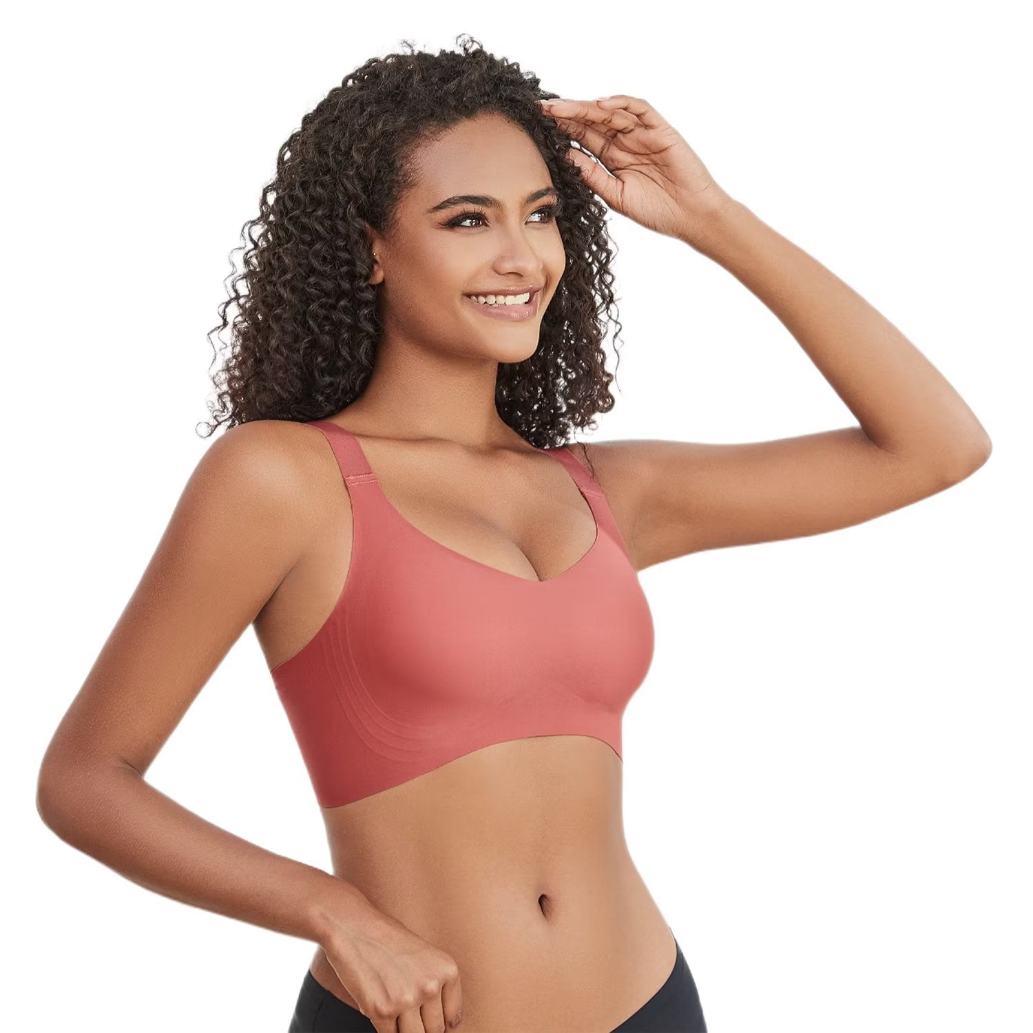 Yunleeb Support Bra for Women Wireless Everyday Wear,Fit for