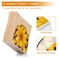 thumbnail image 4 of Yellow Checkered Napkin Holders for Tables Napkin Stand Paper Holder Organizer Tabletop Tissue Box Dispenser, 4 of 8