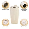 thumbnail image 2 of XG 380/510ML Stainless Steel Coffee Mug Portable Tumbler Vacuum Flasks Car Thermal Cup Keeps Cold and Heat Thermal Mug Coffee Cup, 2 of 2