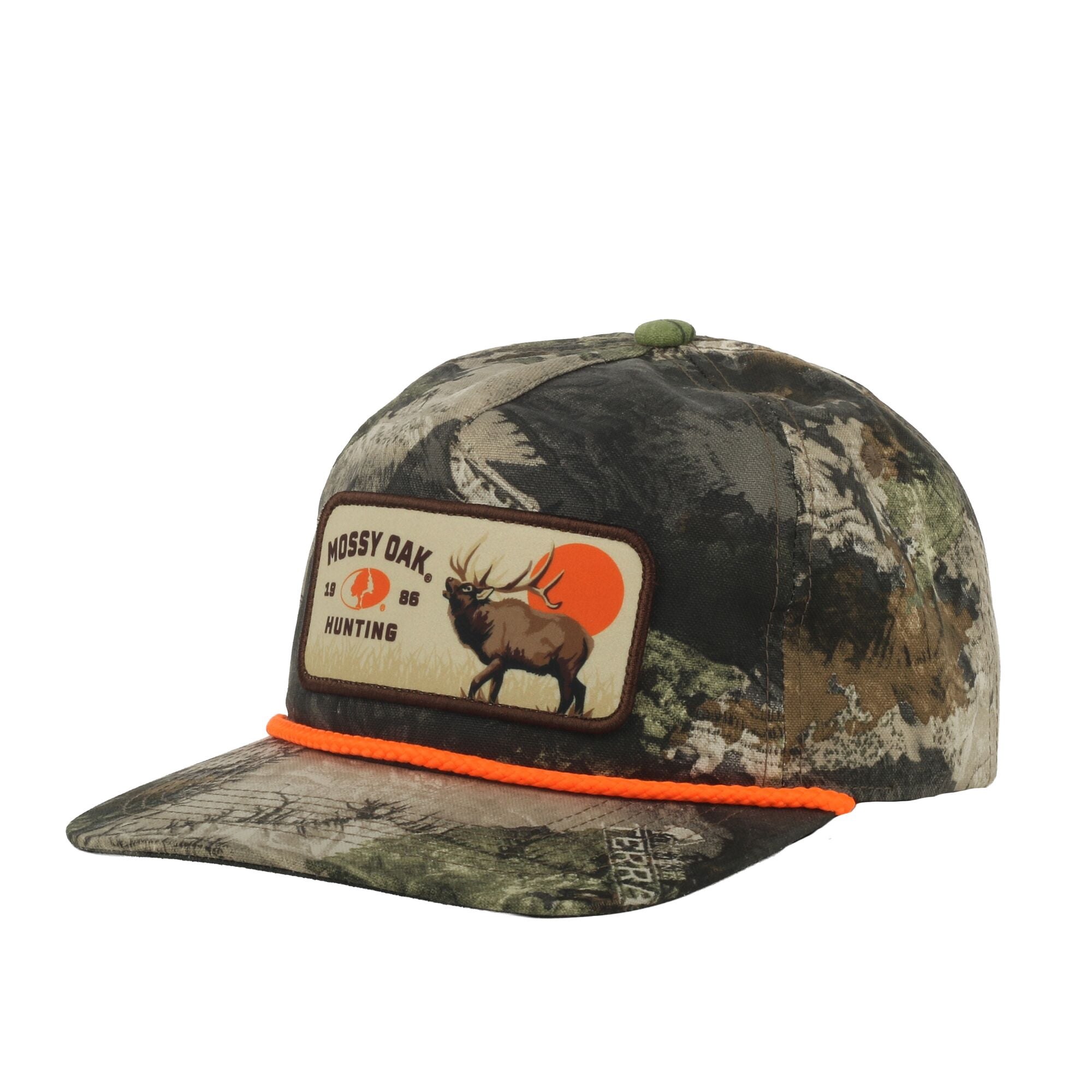 Mossy Oak® Terra Gila Elk Hunting Patch Cap – Unstructured Flat Bill Snapback, One Size