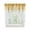 Turmeric, variant on Burnt Orange Botanical Swag Valances for Windows, Eucalyptus Leaves Pastoral Floral Rod Pocket Sheer Valances for Windows, Swag Toppers Light Filtering for Kitchen Living Room 2 Panels 36''x63''