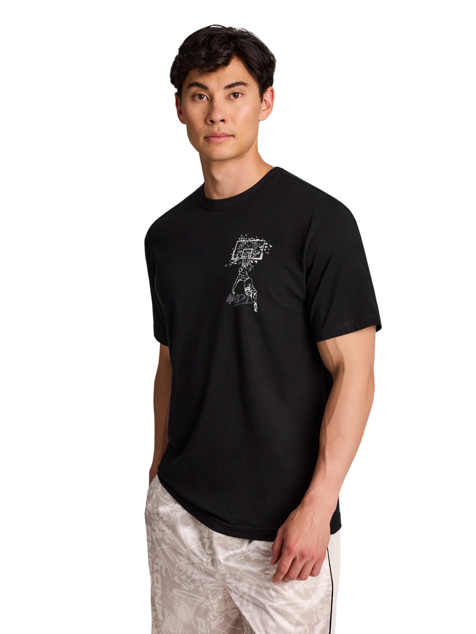 AND1 Men's and Big Men's Graphic T-Shirt, up to Size 5XL