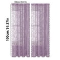 thumbnail image 2 of Lace Sheer Curtains for Bedroom Light Filtering & Privacy, Voile Window Curtains Rod Pocket with Floral Embroidery, Vintage Drapes for Farmhouse Living Room Kitchen Doorway Decor, 2 of 4