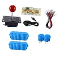 thumbnail image 2 of Kit de bricolaje para juegos de arcade de 1 jugador con mango de joystick, piezas de repuesto, componentes de fácil instalación con botones a presión Azul, 2 of 10