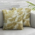 thumbnail image 3 of GOSMITH Decorative Throw Pillow Cover Farmhouse Modern Black Tropical Palm Jungle Floral Tree Leaves Hand Sketch Hawaii California Nature Paradise Lumbar Pillowcase for Couch Sofa Bed, 3 of 5