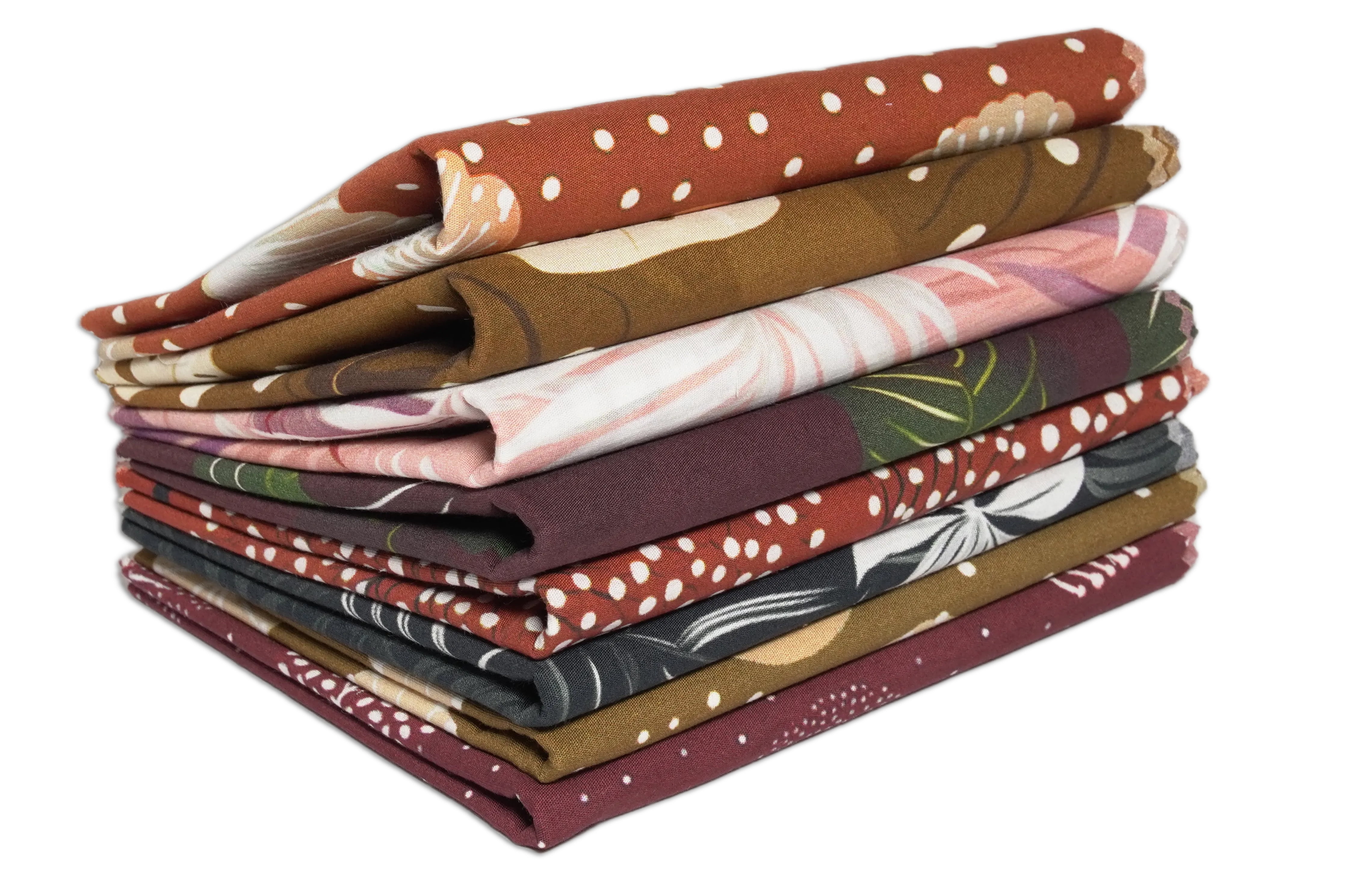 Soimoi 8 Pc Fat Quarter Bundle- Tree Print 18"x 22" DIY Patchwork- 100% Cotton Pre-Cut Quilting Fabric Multicolor