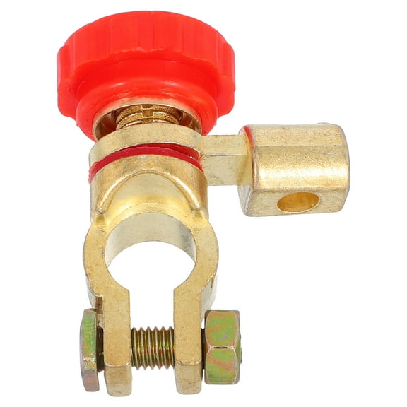 KONTONTY Top Post Battery Terminal Universal Copper Battery Terminal Connector For Car Battery Post Heavy Duty Quick Release Clamp For Automotive