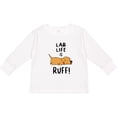 thumbnail image 3 of Inktastic Lab Life is Ruff Yellow Lab Boys or Girls Long Sleeve Toddler T-Shirt, 3 of 5