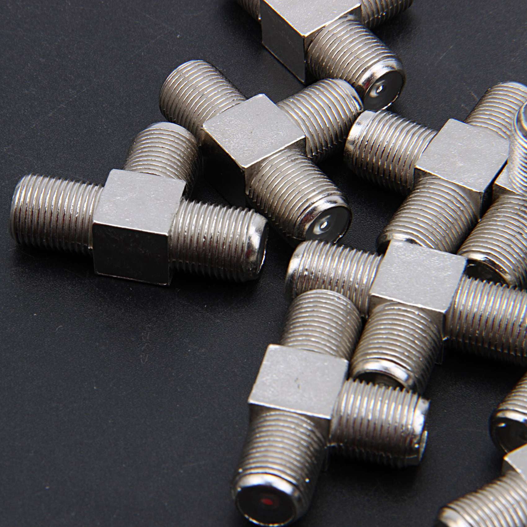 Lot De 5 Embouts De Type F Femelle Vers RCA Male Straight Câble