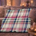 thumbnail image 5 of Soft Pink And Sage Plaid With Navy, Cozy Flannel Blanket with Soft Traditional Plaid Print, Housewarming Gift for Soft Plaid Enthusiasts, Home Decor for Bedroom and Living Room, 5 of 7