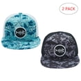 thumbnail image 4 of BASSDASH 2 Pack Flat Brim Trucker Cap Adjustable Snapback Hat Mesh Back For Men Women Fishing Hunting, 4 of 5