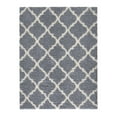 thumbnail image 4 of Ottomanson Shaggy Collection Jute Backing Moroccan Trellis Design Indoor Rug, 4 of 7