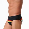 thumbnail image 4 of Mens Bikini Swimwear Sexy Swimsuit Gradient Design Swim Briefs with Drawstring Low Waist Bathing Suit Lightweight Swim Bottons 2026 Summer Beach Vacation Outfits, 4 of 6