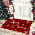 thumbnail image 5 of Merry Christmas Tree Welcome Doormat, Winter Christmas Low-Profile Non-Slip Decorative Mat for Indoor OutdoorBuffalo Plaid Door mat, 5 of 6