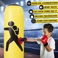 thumbnail image 3 of PANuYIN Punching Bag 63inch Free Standing Humanoid Pattern Inflatable Boxing Stand Big for Kids and Adults (Yellow, Air Pump), 3 of 5