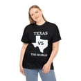 thumbnail image 4 of Texas VS The World Unisex Heavy Cotton Tee T-shirt Football, 4 of 12