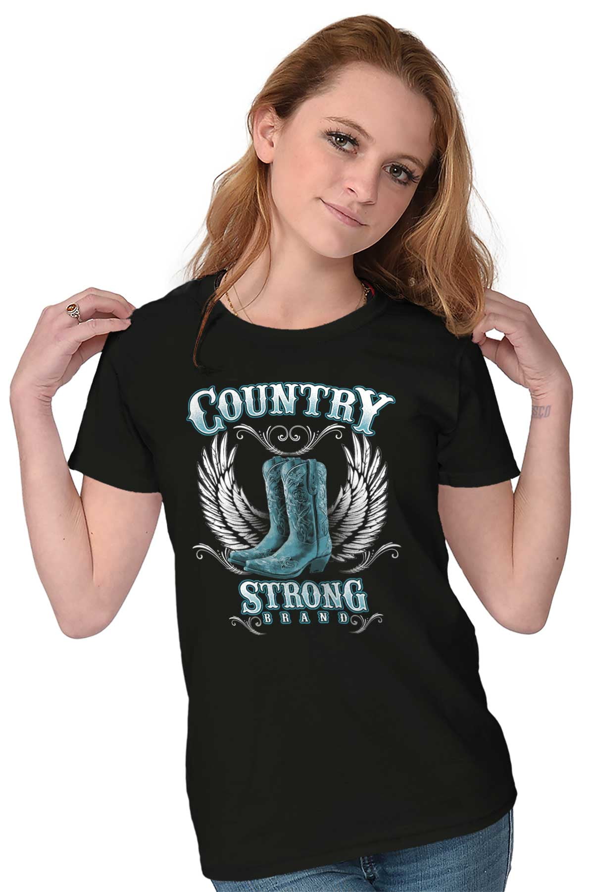 Brisco Brands - Country Strong Womens Tees Shirts Ladies Tshirts ...