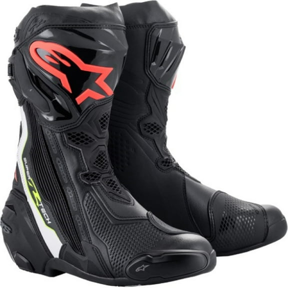 Alpinestars Supertech R Adult Street Motorcycle Boots - Black / 44