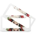 thumbnail image 2 of Cows In Christmas Hats License Plate Frame 2 Pieces Funny Cow Car License Plate Frame for Women Men US Vehicles Standard 2 Round Holes Quality Aluminum License Plate Cover, 2 of 6