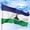 Lesotho, variant on South Africa Outdoor Flag (1x1.5ft) by DreamController - Durable, Fade-Resistant Polyester, Double-Stitched, Brass Grommets - HD Printed Southern Africa Flag - Made in USA
