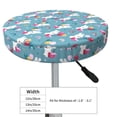 thumbnail image 4 of Lsque Rabbit And Rainbow Round Bar chair cushion covers Velvet Fabric Premium Comfort Protects from Scratches and Stains for 14-17 Inch Chair- 14 inch, 4 of 7