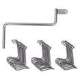 thumbnail image 2 of Fence Wire Tensioner, 20 Pcs Strong Sturdy Steel Non Deformable Unbreakable Fence Wire Tensioning Tool Reusable Easy To Use Fence Wire Tightener With Tighteners Handle For Fence, 2 of 8
