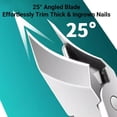 thumbnail image 2 of Super Sharp Oblique Nail Clippers, Wide Jaw Opening Anti-Splash Slanted Nail Clipper, Slanted Nail Clippers No Splash, Long Handle Curved Toenail Clippers for Thick Nails, 2 of 8