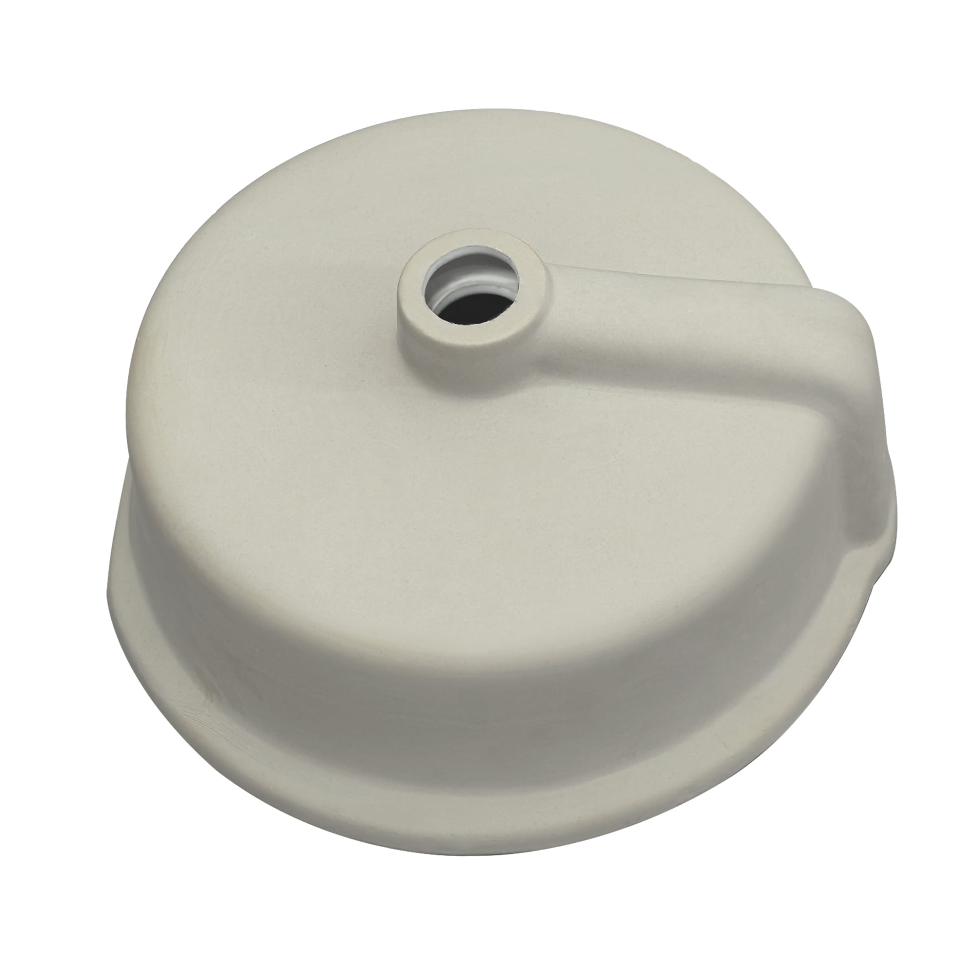Marseille Circular Undermount Ceramic Bathroom Sink with Overflow in White