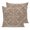 Chestnut, Espresso, variant on Grey Boho Pillow Covers 18x18 Set of 2, Retro Ethnic Tribe Abstract Art Throw Pillow Covers Decorative Couch Cushion Cover, Microfiber Soft Square Pillowcases for Bedroom Living Room Sofa
