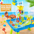 thumbnail image 4 of YCFUN Kids Sand Water Table for Toddlers 3-8, Plastic Outdoor Activity Sensory Tables for Boys Girls Toddler, Summer Outdoor Beach Toy for Boys and Girls 3-7, 4 of 7