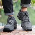 thumbnail image 2 of Men's Quick-Lock Outdoor Hiking Shoes – Breathable Rotating Buckle Sneakers for Trail Walking, 2 of 5