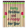 thumbnail image 1 of EREHome Merry Christmas Waterproof Shower Curtain Bathroom Shower Curtian with Hooks 60x72 Inches, 1 of 4