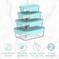 thumbnail image 3 of Bentgo Glass Leak-Proof Glass Food Storage (8-Piece Set) - Soft Aqua, 3 of 3