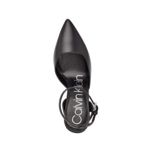 CALVIN KLEIN Womens Black Padded Adjustable Ankle Strap Dona