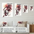 thumbnail image 4 of Designart Football Player On Field III Canvas Wall Art, 4 of 5