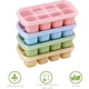thumbnail image 2 of 4 moldes para cubitos de hielo (verde, azul, rosa, amarillo), bandeja para cubitos de hielo con tapa apilable y apta para lavavajillas, perfecto para bebidas, congeladores, whisky y cócteles, sin BPA., 2 of 5