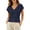 Navy, variant on T Shirts for Women Summer Cap Short Sleeve V Neck Relaxed Fit Plain Tshirts Casual Basic Tee Shirt