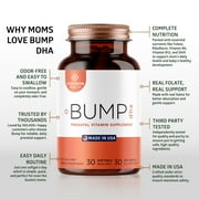 Premium Prenatal Vitamins [10 Powerful Ingredients] with DHA, EPA, Folate and Vitamin B12, All Natural Pregnancy Supplement for Fetal Development and Pregnancy Support, 30 Softgels