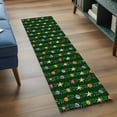 thumbnail image 3 of 2'x6' Rug Runners for Hallways Kitchen, Green Christmas Non Slip Entryway Beside Floor Carpet Runner, Green Botanical Xmas Balls Star Washable Laundry Room Bedroom Throw Rugs Mat for Family Pet, 3 of 8