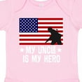 thumbnail image 4 of Inktastic Military Uncle is My Hero Us Flag Boys or Girls Baby Bodysuit, 4 of 5