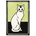 thumbnail image 2 of De Graag, Julie 14x18 Gold Ornate Wood Framed with Double Matting Museum Art Print Titled - Sitting cat, 2 of 4