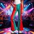 thumbnail image 2 of CAIVO Girls Colorful Gradient Flare Leg Pants Kids Fashion Trousers Stretch Mid Waist Fashion Bell Bottom Casual Pants with Front Pockets Casual Wear Autumn Cozy Bottoms, 2 of 4