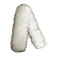 thumbnail image 3 of Accesorio de cuello de pelo sintético: decoración versátil para suéteres, abrigos y prendas de vestir. Blanco 70cmx15cm, 3 of 8