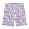 thumbnail image 4 of joogoo Abstract Art Roses Girls Lined Shorts Bike Dance Bottoms 10Y, 4 of 7