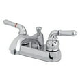 thumbnail image 1 of Kingston Brass KS4261NML Robinet de Lavabo 4 Po. avec Poignée en Métal Pop-Up, Chrome, 1 of 2
