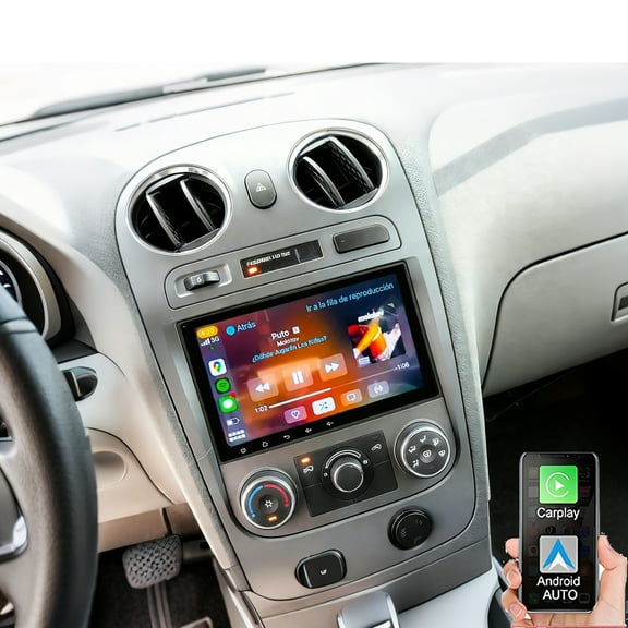 Eforcase Car Radio for Chevrolet HHR 2006-2011, 8 inch Touch Screen Android Car Stereo with Wireless CarPlay Android Auto Bluetooth SWC Navigation FM GPS Navigation with Rear Camera