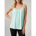 thumbnail image 5 of Plus Size Tank Tops for Women Loose Spaghetti Strap Tunic Blouses Emerald Green 4XL, 5 of 7