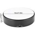 thumbnail image 3 of HUGFEGWE Mirror Surface 360° Rotary Display Stand Adjustable Rotating Speed Turntable Jewelry Holder U2536-27698, 3 of 8