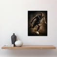 thumbnail image 2 of Football The Beautiful Game Action Artwork Striker Man Cave Artwork Unframed Wall Art Print Poster Home Decor Premium, 2 of 5