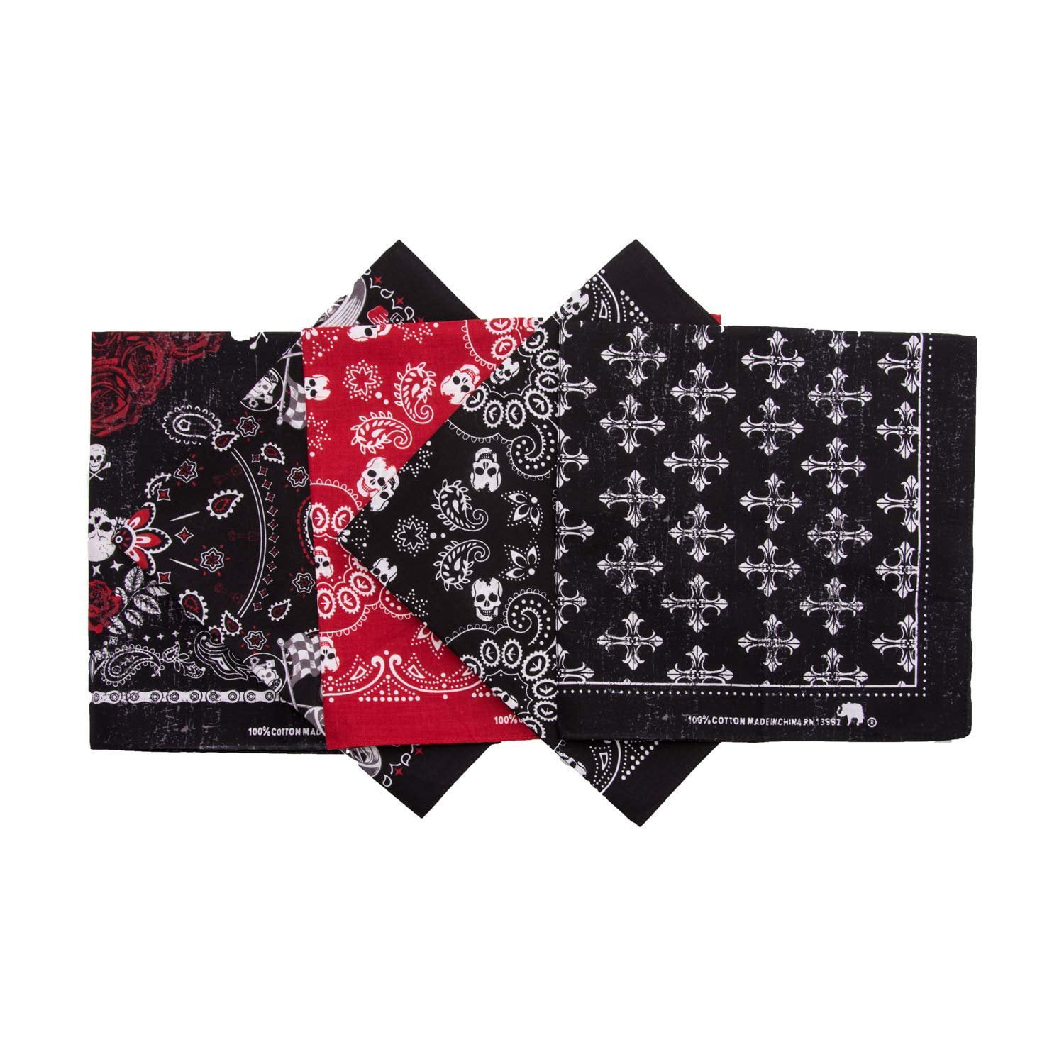 Details about   100% COTTON Large Non Fading Paisley Bandanas 22 x 22 IN. 